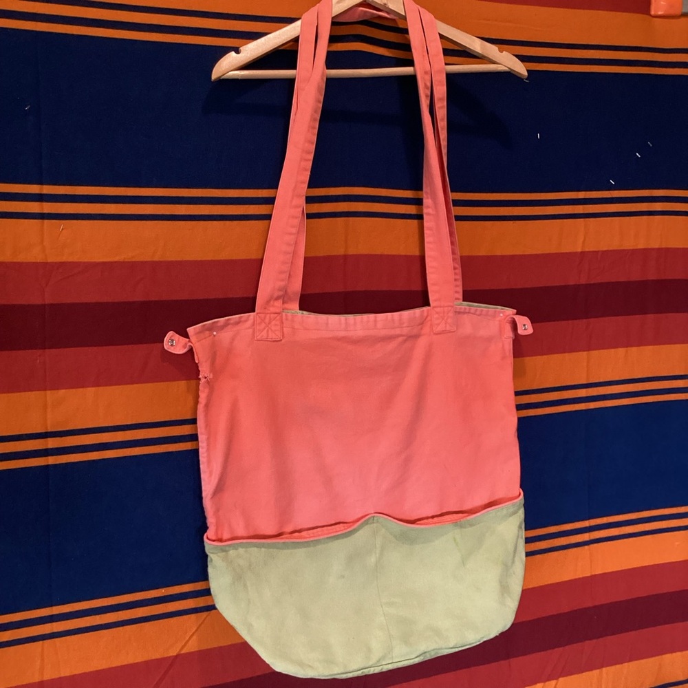 Vintage tote cavas bag multicolor
